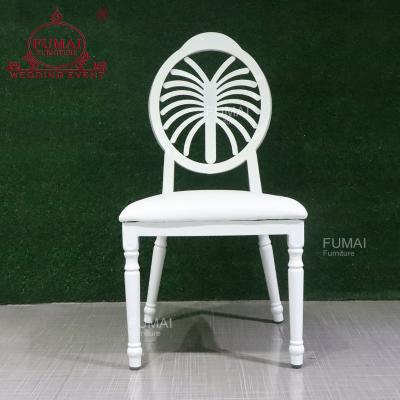 China Modern PU Leather Spider Shape Aluminum Metal Frame Outdoor Dining Chairs for sale