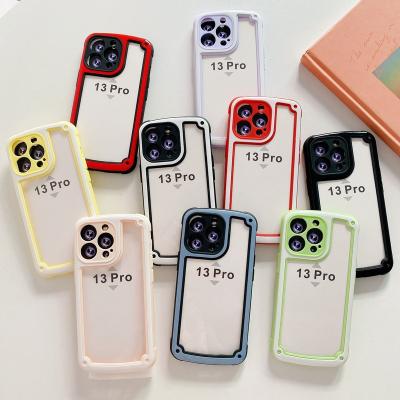 China Acrylic Armor Mobile Phone Case For PC Tpu Shockproof Shock Proof Clear Clear Iphone 13 13 pro 13 pro 12 12pro max max for sale