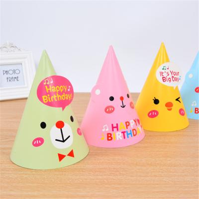 China Golden Wave Polka Dot Party Hat Paper Birthday Party Decorated Children's Daily Necessities Hats for sale