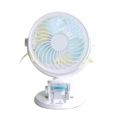 China High Quality Electric Power Desktop Mini Air Cooling Fan Clip Small Car Desk Stand Fan with Battery Power Fans for sale