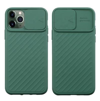 China Latest Product Eco-friendly Soft TPU Sliding Design Camera Protector Phone Back Cover For iPhone 11 Case for sale