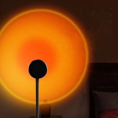 China New Product Color Adjustable Tempurate Adjustable LED Sunset Projector Lamp LED Sunset Projection Light Halo Lamp Can Be Toned Photo Fill Ambient Light for sale