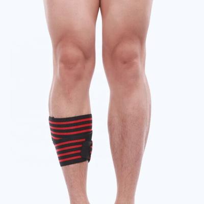 China Comfortable Breathable Elastic Leg Compression Calf Knee Support Strap Wraps Tape For Sports Safety for sale