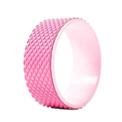 China Lightweight And Easy To Carry New Yoga Wheel 3D Bend Back Roll Back Cylinder Open Shoulder Massage Widened Ring Dharma Wheel Pilates Ring for sale