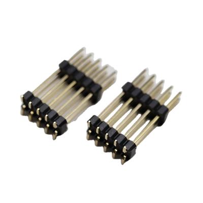 China PCB factory sale 2.54mm 02 to 40 pin connector SMD double row SMT plastic smd pin header connector for sale