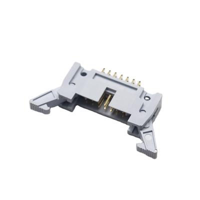 China PA6T+30%GF Customize Box 1.27mm 2.0mm 2.54mm Female Pitch 2*8p 16p 18p Straight Type 2.0Mm Plug 180 Degree Dip Gray Electrical Connector for sale