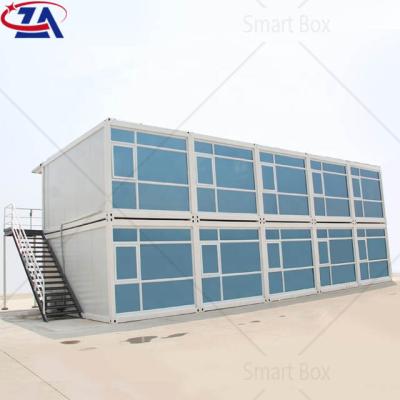 China Modern Galvanized 2 Tier Demountable Modular Prefab Living Prefab Steel Structure Container House Residential Building Home for sale