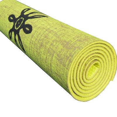 China 2019 new products innovative non-slip pilates exercise mat custom printed eco-friendly BY organic jute yoga mat for sale