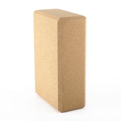 China Wholesale Organic Printing Natural Cork Yoga Portable Accessory For Fitness--yoga cork block for sale