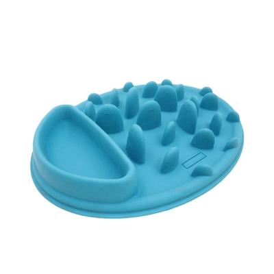 China Sustainable Personalized Food Grade Silicone Slow Feeding Dog Bowl for sale