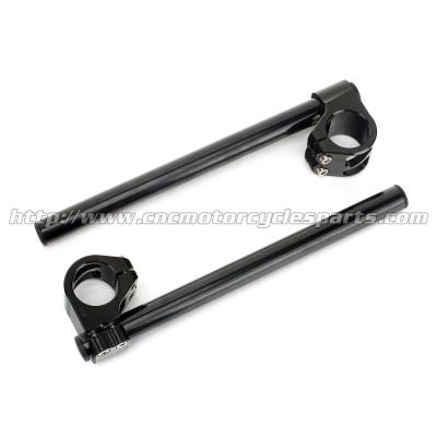 China Motorcycle Aluminum Custom Adjustable Clip On Handlebars CNC Machined for sale