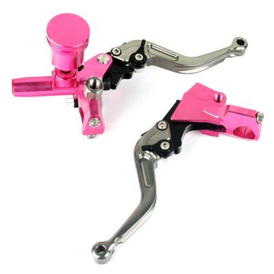 China CNC Aluminum Alloy Motorcycle Brake Clutch Master Cylinder Kit Reservoir Lever for sale