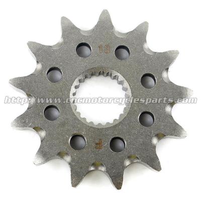 China Heat Treatment Motorcycle Front Sprocket With Safety Strength Necessary for sale