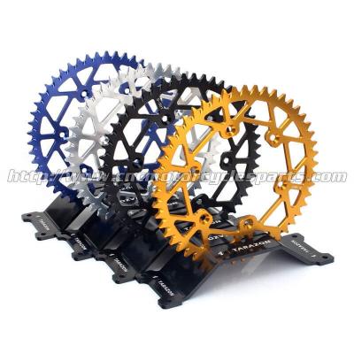 China Aluminium Alloy Dirt Bike Sprockets , Motorcycle Chain Sprockets For Motorcycle Spare Parts for sale