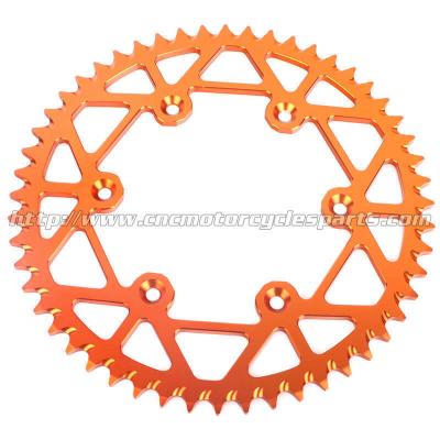 China Aluminum Dirt Bike Rear Chain Sprocket / CNC Milling Dirt Bike Chains And Sprockets for sale