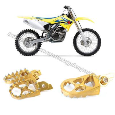 China Left / Right Anodized Several Colors Dirt Bike Foot Pegs Suzuki RMZ 250 450 for sale