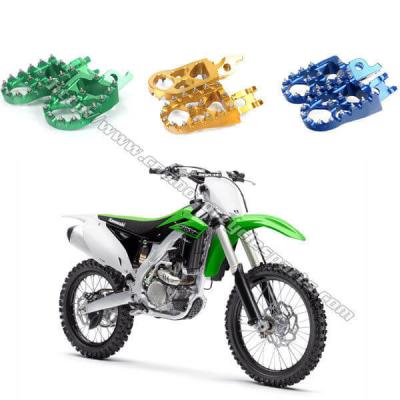 China Dirt Bike Passenger Foot Pegs Removable / Replaceable Teeth Motocross Footpegs for sale