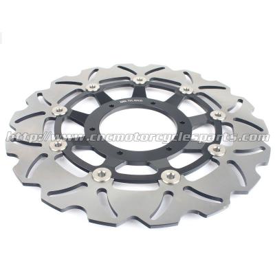 China 310mm Motorrad-Bremsscheibe-Rotor-Laser-Logo mit Gold/Schwarz-Farbe zu verkaufen