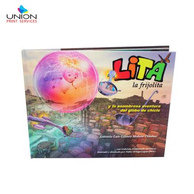 China paper & Custom Hardcover Landscape Cardboard Cover Picture Children's Book Comic Printing for sale