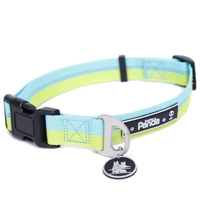 China Reflective Custom Logo Factory Nylon Training Luxury Dog Collar for sale