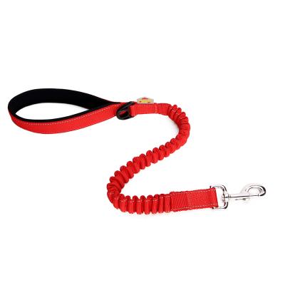 China Reflective Bungee Heavy Duty Stretch Pet Leash Padded Nylon Retractable Dog Leash for sale