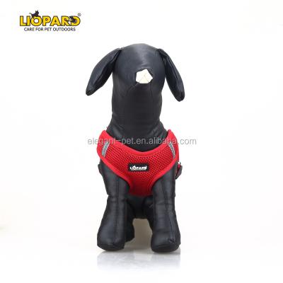 China Sustainable Comfortable Soft Pet Harness Mesh Dog Vest For Safe Night Walking for sale