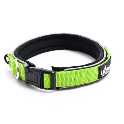 China Most Popular Size Quality Western Logo Custom Nylon Dog Padded Tactical Training Collars for sale