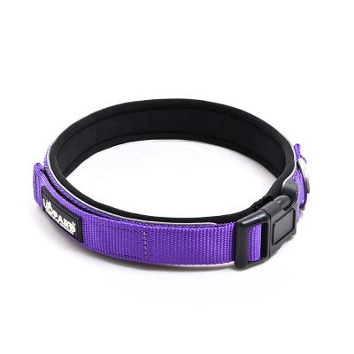 China New Products Padded Personalized Padded Leather Pet Collars For Dog for sale