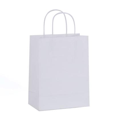 China Recyclable Paper Packaging Brown Milk Tea Doggie Bag Takeout Clothing Store Thickened Spot Color Shopping Bag Gift Bag for sale