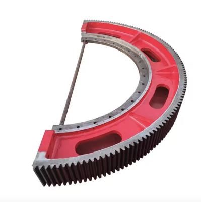 China OEM Custom Casting Ball Mill Rotary Kiln Girth Gear Large Diameter Gear for sale