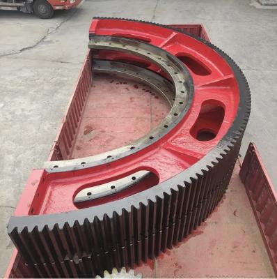 China Steel Forged Big Industrial Ring Gear Hardness HRC 45-55 Customized Teeth for sale