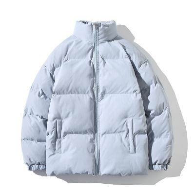 China Wholesale Custom Made Men's Stand Collar Winter Waterproof White Down Jacket High Quality Plus Size Stripper Jacket for sale