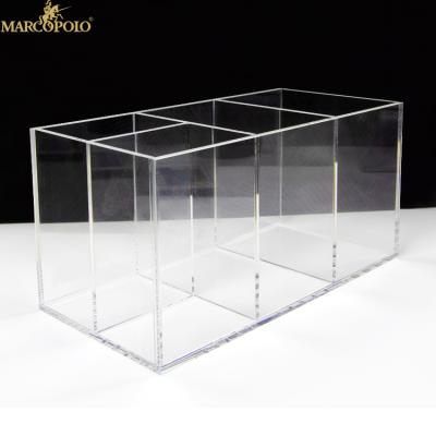 China OEM Workable Clear Wholesale Makeup Brush Holder Acrylic Makeup Organizer for sale