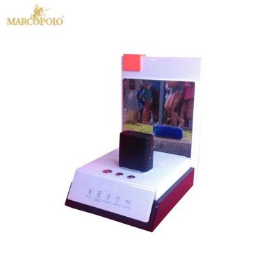 China Speaker Display / Desktop Audio Display Customized Free Design L Shape Acrylic Portable Speaker Display Rack for sale