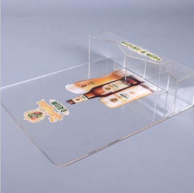 China Eco-friendly Whiskey Display Rack Mini Bottle Display Stand Wine Bottle Glorifier Display Stand for sale