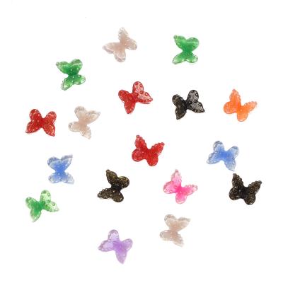 China Environmental protection 3D nail art butterfly ornament mini acrylic nail art butterfly ornament nail art decoration for sale