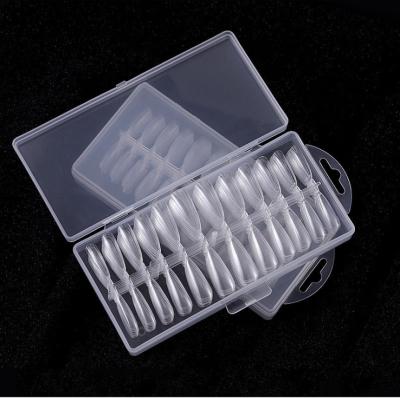 China 240pcs/box Nail Art Tips Quality Wholesale Clear False Nail Crass-Free French Tips Full-Cover Non-crase Acrylic Artificial Nail Tips for sale