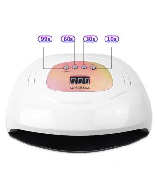 China New Arrival Plastic Nail Equipment 57pcs Led Sunx8 150w Nail Lamp UV Gel Nail Dryer Lamp for sale