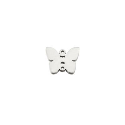 Cina New Design Mirror Stainless Steel Jewelry Accessories CLASSIC Flat Cut Single Hole Butterfly Pendant in vendita