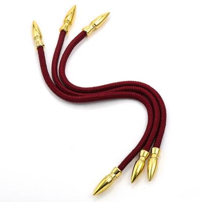 China Factory Price Gold Color.high Quality.washable.eco-friendly Custom Design Metal Ferret Cord Tip for sale