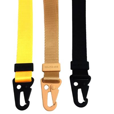 China 100% Low MOQ Logo Design Custom Eco-friendly Case Phone Adjusters And Solid Color Nylon Webbing For Luggage Strap Nylon Webbing For Bag Used Te koop