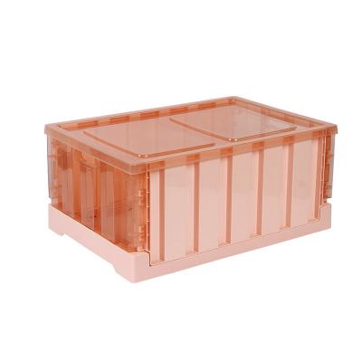 China Rectangle PP Style Strip Sustainable Classic Ply Plastic Material Foldable Storage Box for sale