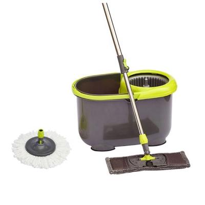 China Eco-Friendly Stocked Rotating Magic Broom Sustainable Hand Press 360 Rotation Set With Bucket for sale