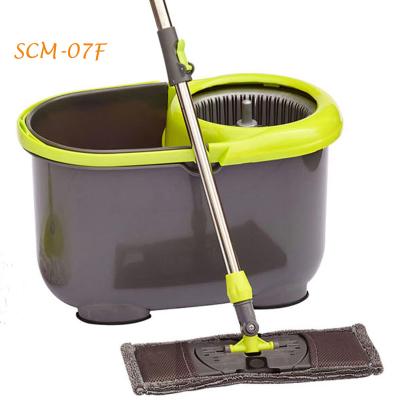 China Durable New 360 Rotating Hand Press Cleaning Product Super Magic Flat Broom Bucket Set for sale