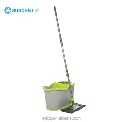 China Wringing Supplier 360 Spin Mop Flat Floor Sustainable Four Side Type Microfiber Cleaner for sale