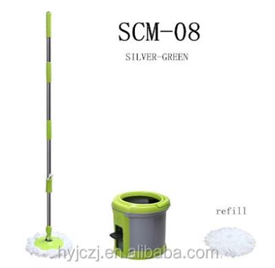 China Sustainable Easy Life 360 ​​Rotating Magic Round Mop Microfiber With Simple Twsiter Bucket Set for sale