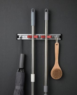 China Viable Aluminum Tool Clip Broom And Broom Holder Organizer Gm-0830 Wall Mounted for sale