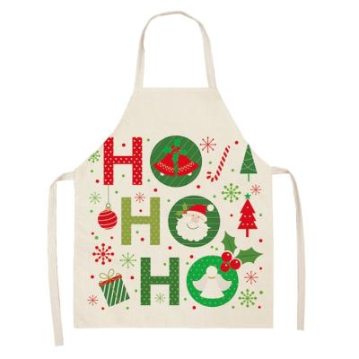 China Cute Printed Parent-child Kitchen Cleaning Apron Sets Adult And Kids Christmas Gifts Cotton Aprons Kitchen Canvas Accessories for sale