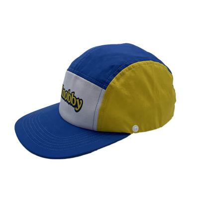 China COMMON Multiple Color Baseball Caps Running Hat Custom Lightweight And Breathable Sports Fast Drying Brim 7 Panel Polyester Soft Hat for sale