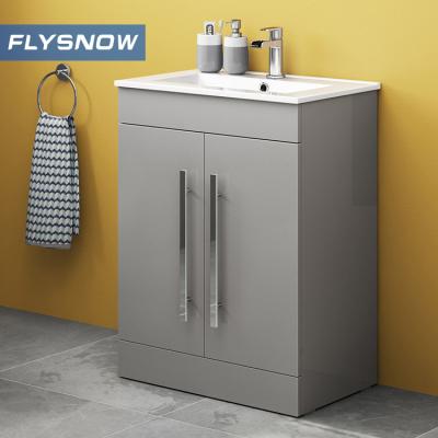 China Environment Friendly Modern England MDF Furniture Bathroom Vanity Cabinet Set for sale